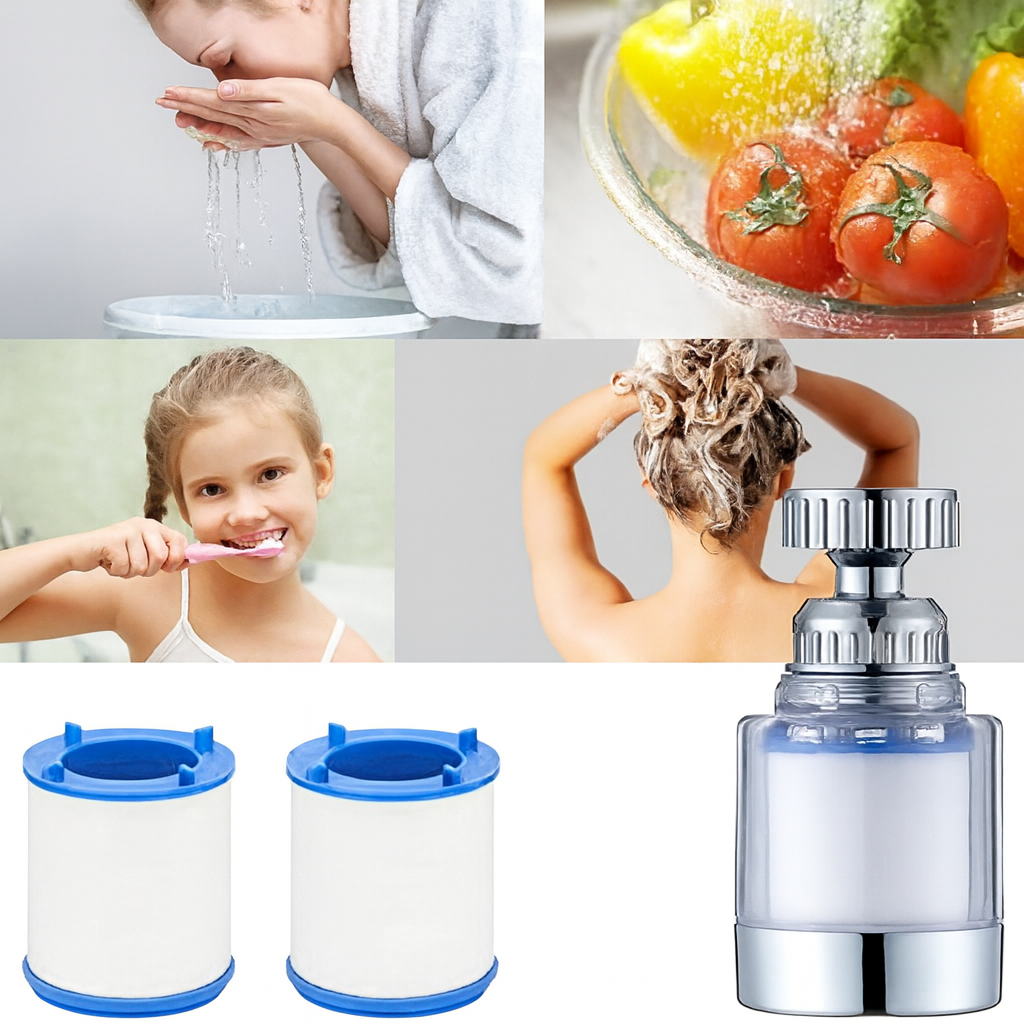 Filtsu™ Filtreli 360° Döner Musluk Başlığı